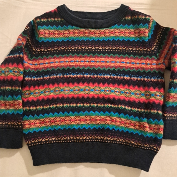 Baby Gap Toddler Sweater 18-24 Months Fair Isle Knit Long Sleeve - Picture 2 of 7